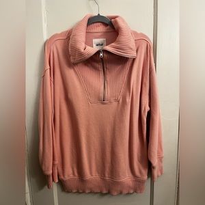 Aerie - Quarter Zip Cowl Neck